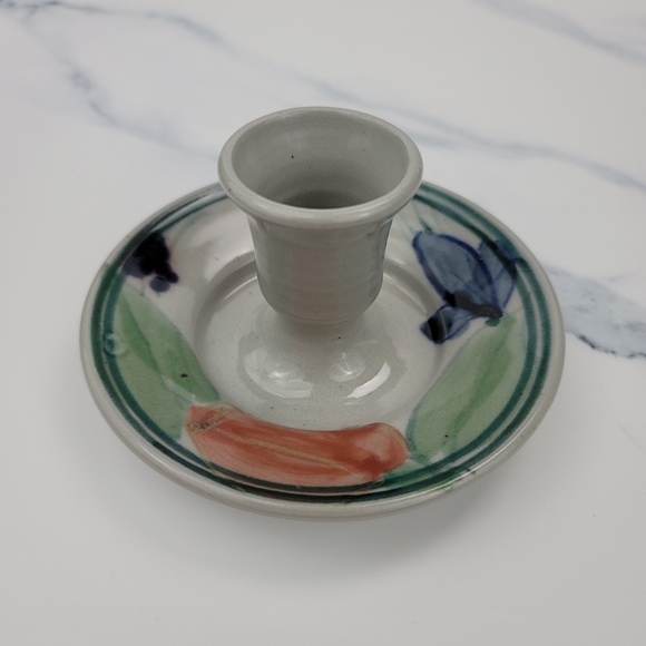 Cranberry Pottery BC Canada Stoneware Candleholder - Picture 16 of 16